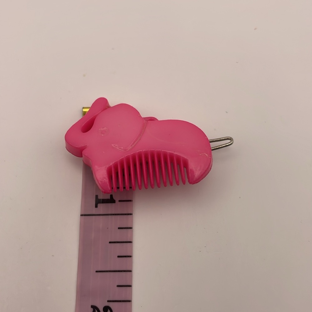 Little Women by Dorothy Kahn Pink Elephant Barrettes (K1) - Picture 5 of 6